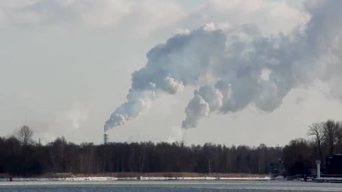 Smoking Stack. Air Pollution and Climate Change Theme. Poor Environment in the City. Environmental D