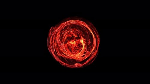 Dynamic Fiery Energy Sphere Vortex Effect