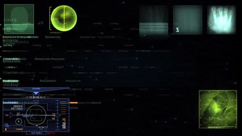 Hud Display 4K Alpha Background