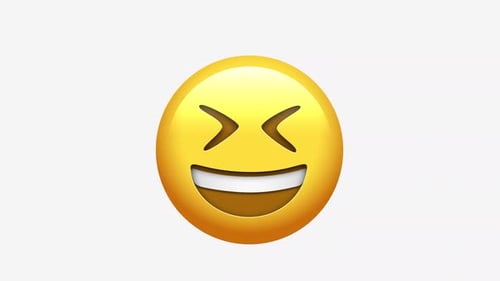 Animated Digital Laughing Emoji Icon