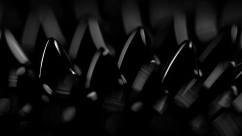fluid forming spikes in a dark abstract atmosphere