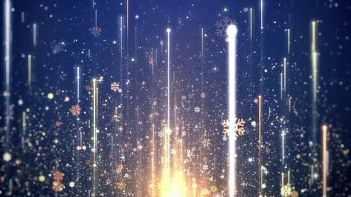 Lichter, Schneeflocken-Hintergrund