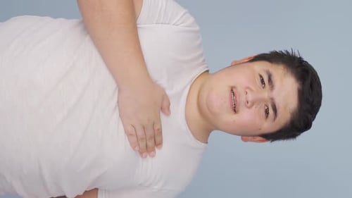 Vertical Video of Heart attack.