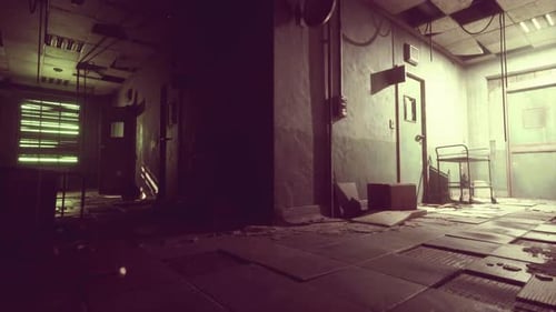 Hospital Ruins in an Abandoned Building