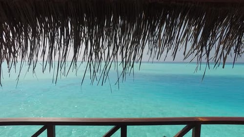 Vacances d'été avec vue sur un bungalow tropical