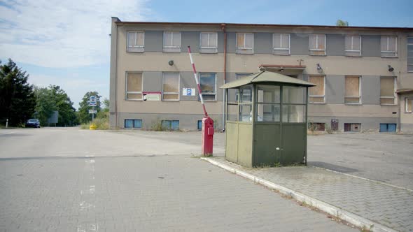 Empty Guard House With Barrier Gate, An Old Soviet Border Post Between ...