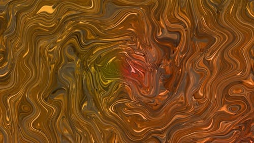 Abstract Golden Fluid Swirl Animation Background