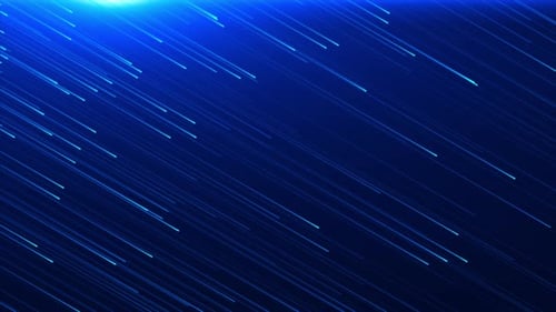 Abstract Blue Digital Particle Background Loop V4