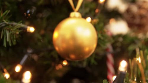 Christmas Tree Ornament with Glowing Fairy Lights Decoration