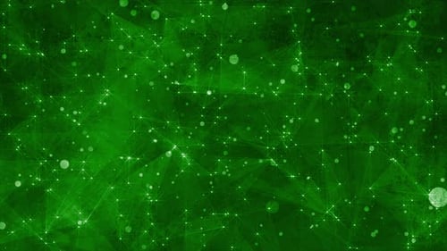 Technology Digital Green Background Loop V4