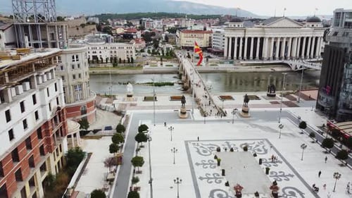 Aerial View of the Skopje