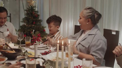 Generational Family Shares Joyful Holiday Meal