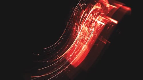 Dynamic Red Light Streaks Abstract Energy Background