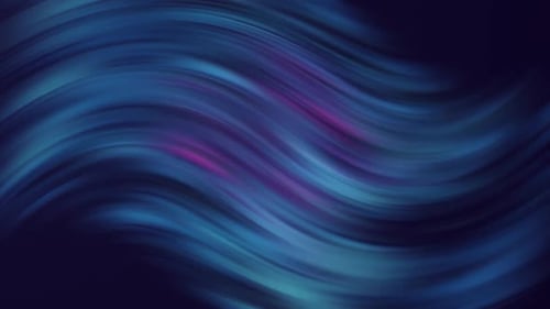 4k Bokeh Blue Gradient Waving Waves
