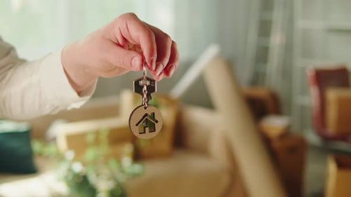 Real Estate Home Keys Closeup Buying Flat Apartment Property Purchasing