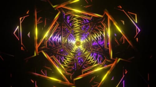 Flashing Star Shape Backdrop VJ Loop