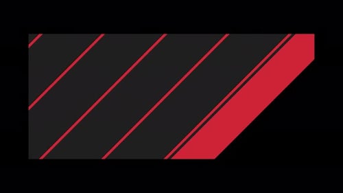 Geneva Collection: Diagonal travel of red and black lines from left to right on a dark background
