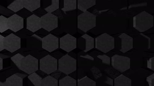 Animated Geometric Hexagon Grid Background Loop