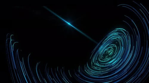 Futuristic Abstract Swirling Lines Digital Background Animation