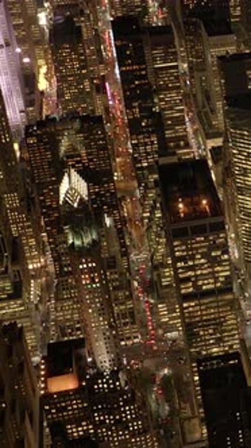 New York City Manhattan Skyline Vertical Smartphone Video Background