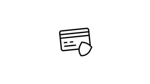 Animated Credit Card Security Icon With Checkmark