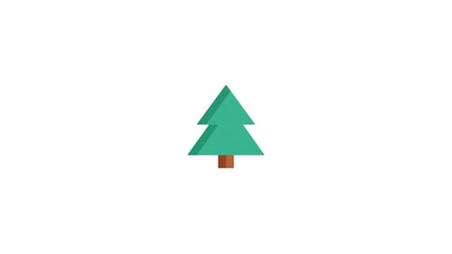 Pine Tree Icon Animation