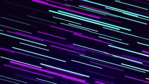 Abstract Neon Colorful Light Shapes Trails Speed Animation 4K Seamless Loop Tunnel.