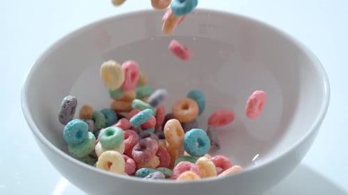 Cereal Pouring Into Bowl in ; on Phantom Flex