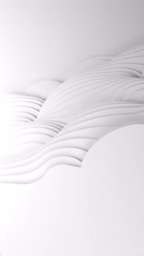 Paper Cut Abstract Animation Background Loop 3D Clean White Carving Art Paper Craft Waves