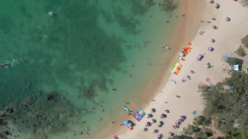 Tourist Beach in Phuket Thailand