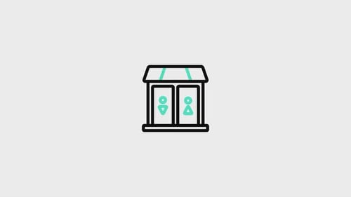 Animiertes Toilettensymbol V2