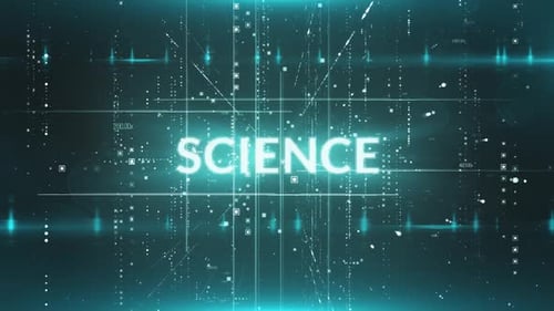 Futuristic Digital Science Text Reveal Animation