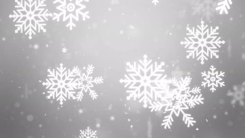 White Snow Snowfall Snowflake Particles Seamlessly