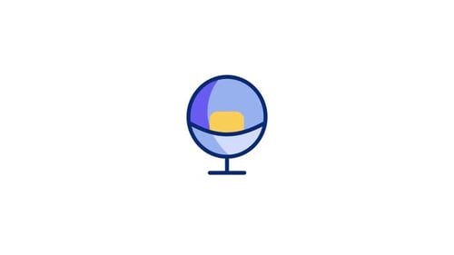 Egg Chair Animated Icon