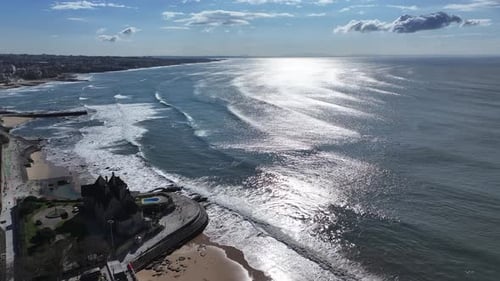 Cascais Skyline At Cascais In District Of Lisbon Portugal.