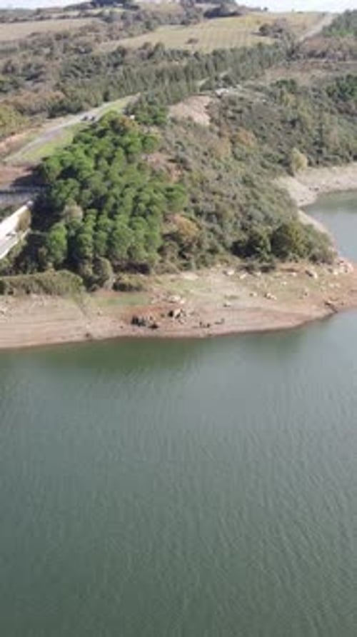 Vue aérienne de Lake Barrage