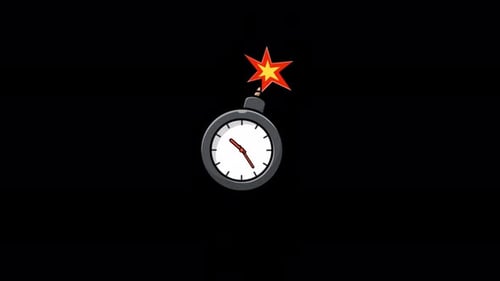 Animated Time Bomb Video - Transparent