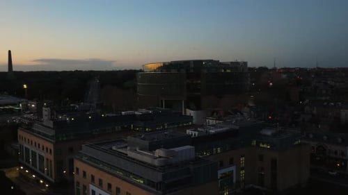 Cinematic Drone Footage flying over The Criminal Court of Justice - Co.Dublin - Ireland_008
