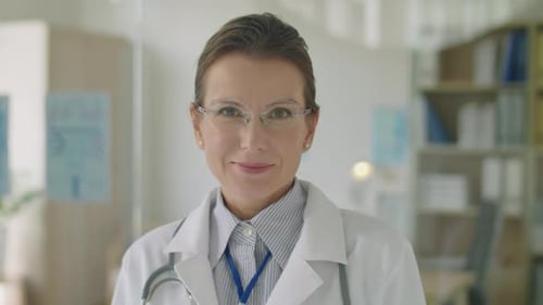 Portrait of Female Doctor in Clinic