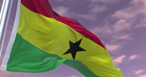 Ghana Flag Animation Minimal Corporate Video