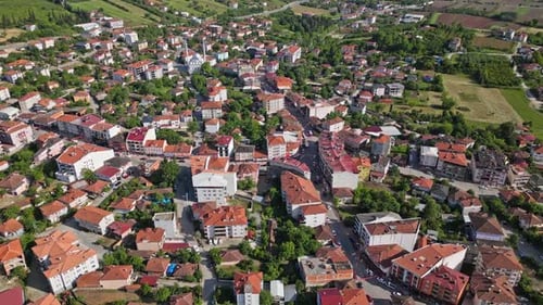 Ville de Drones Aériens