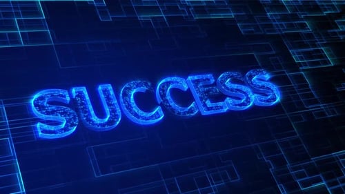 Success text animation 4k. Vd 716