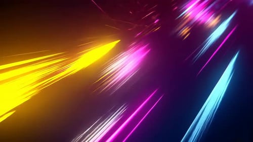 Dynamische, lebendige Lichtstreifen im Zeitraffereffekt