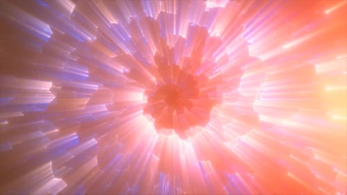 Abstract purple energy magical bright glowing spiral swirl tunnel