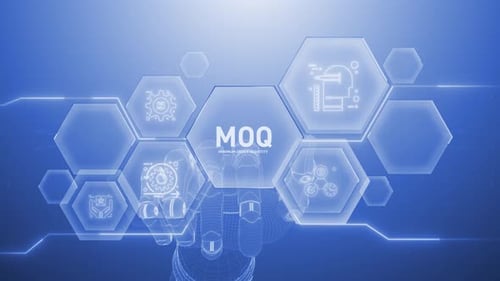 Moq Hand touching,Digital transformation,Science and artificial intelligence,innovation