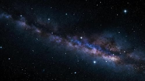 Fundo do céu noturno do campo estelar da galáxia da Via Láctea