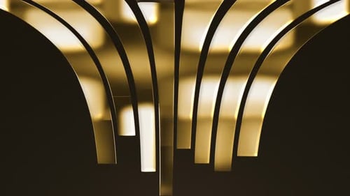 Golden Curve Line Transition