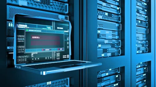 Texto de alerta de error de advertencia de software descifrado en la pantalla