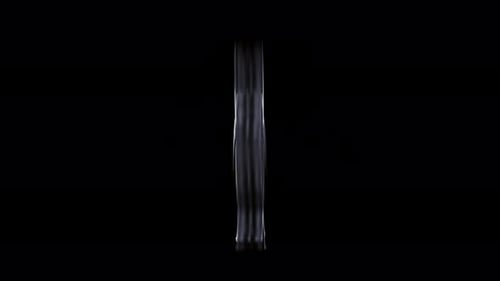 Biohazard danger alert metal symbol loop rotating