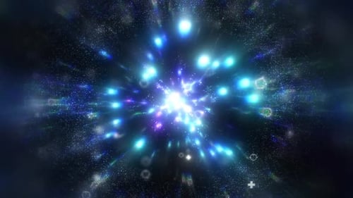 Space Star Explosion Particles Loop
